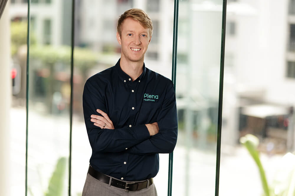 Plena CEO, Graeme Johnston, posing for the camera
